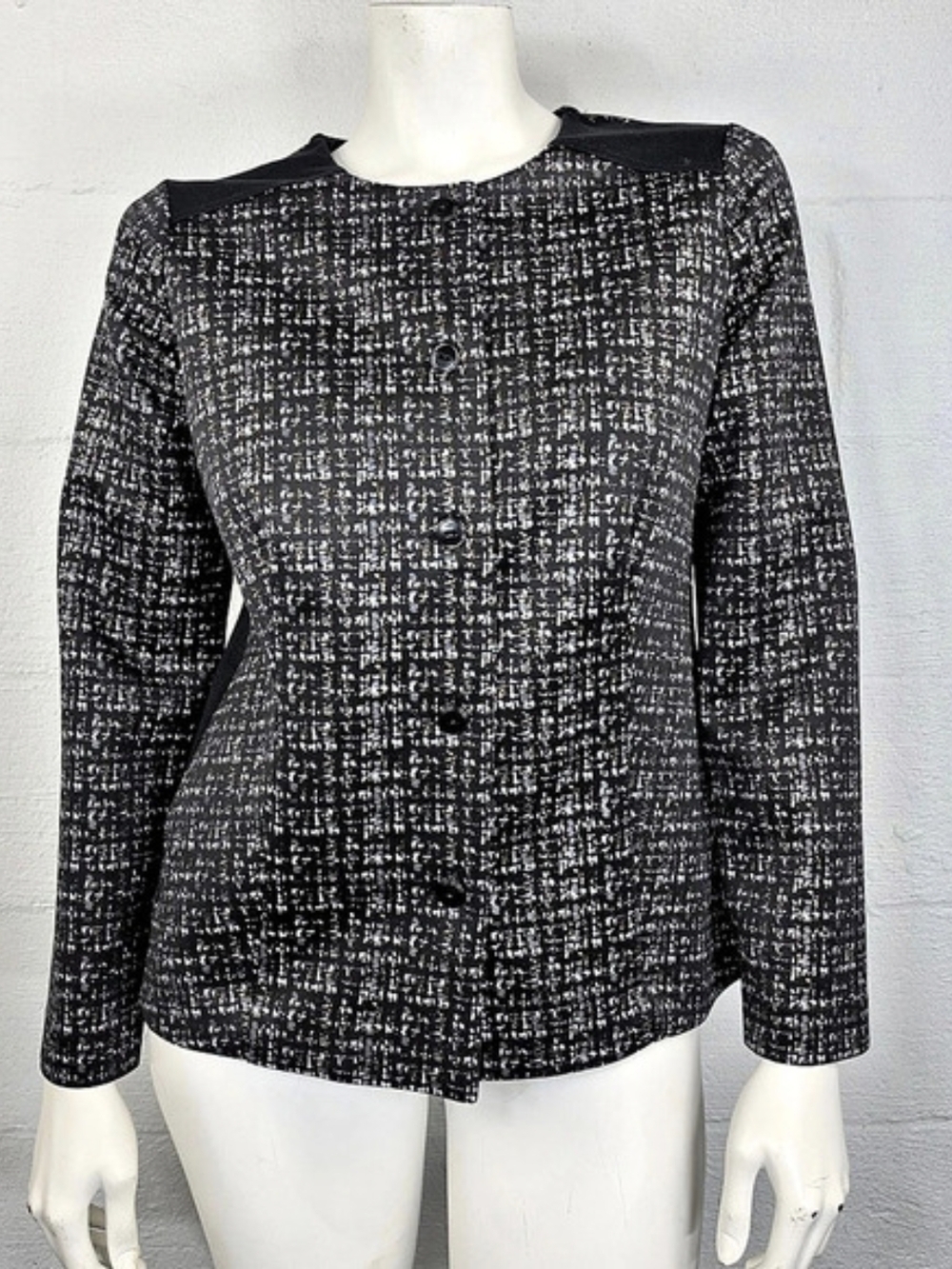 Chico's Foil Mix Ponte Jacket